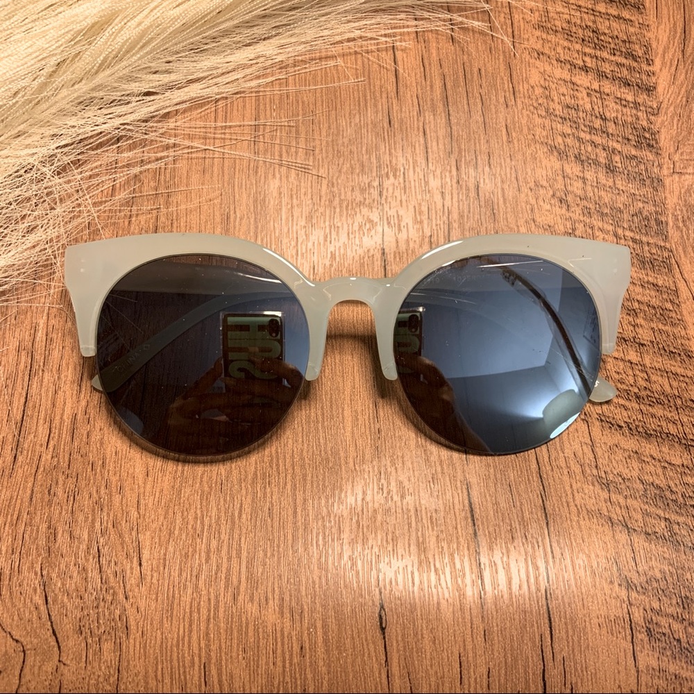Mint Frame Mirror Sunglasses